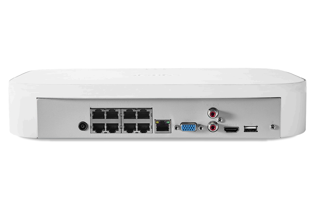 Lorex 4K 8-Channel 2TB Network Video Recorder with Smart Motion Detection, Voice Control and Fusion Capabilities