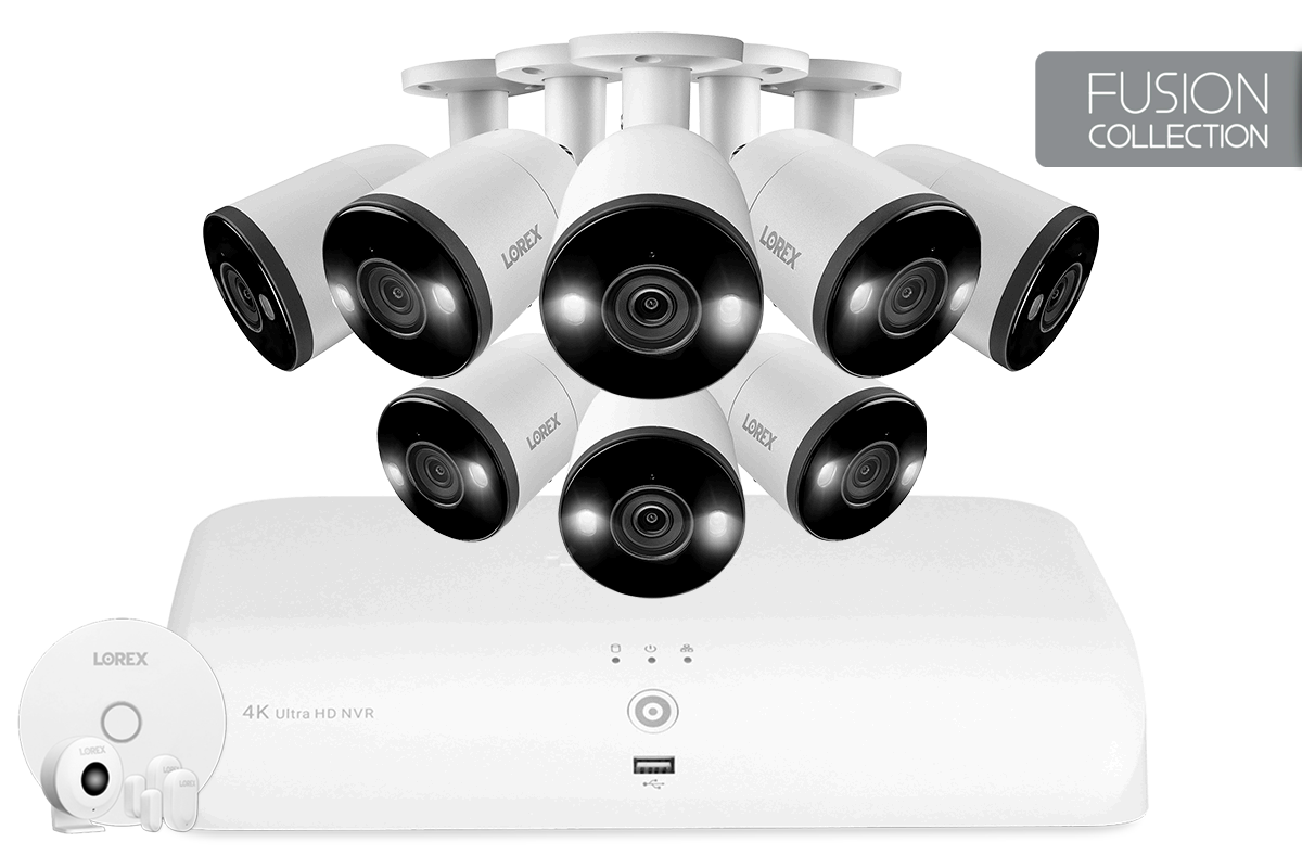 4K Smart Deterrence Wired NVR Security System with Fusion