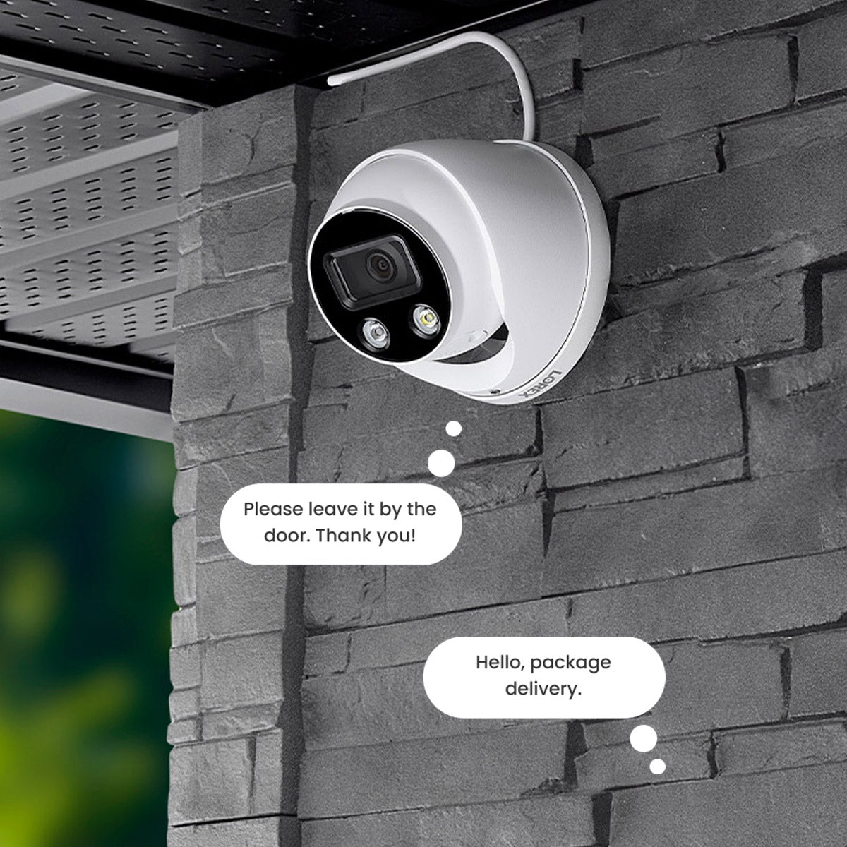 Lorex 8-Channel 2TB Fusion Network Video Recorder with 4K Ultra HD Smart Deterrence Dome Cameras