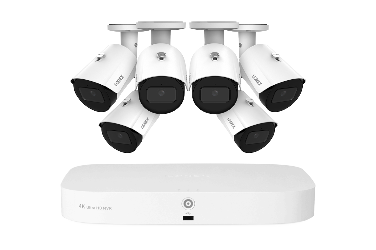 Lorex Fusion Series 4K 16 Camera Capable (8 Wired + 8 Fusion Wi-Fi) 2TB Wired NVR System with A14 IP Bullet Cameras