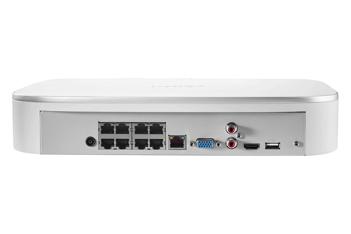 4K Ultra HD 8-Channel IP CCTV System with 8 Smart Deterrence 4K (8MP) Cameras and Smart Motion Detection