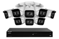 Lorex Fusion 4K 16-Channel 3TB NVR CCTV Wired System with IP Security Bullet Cameras