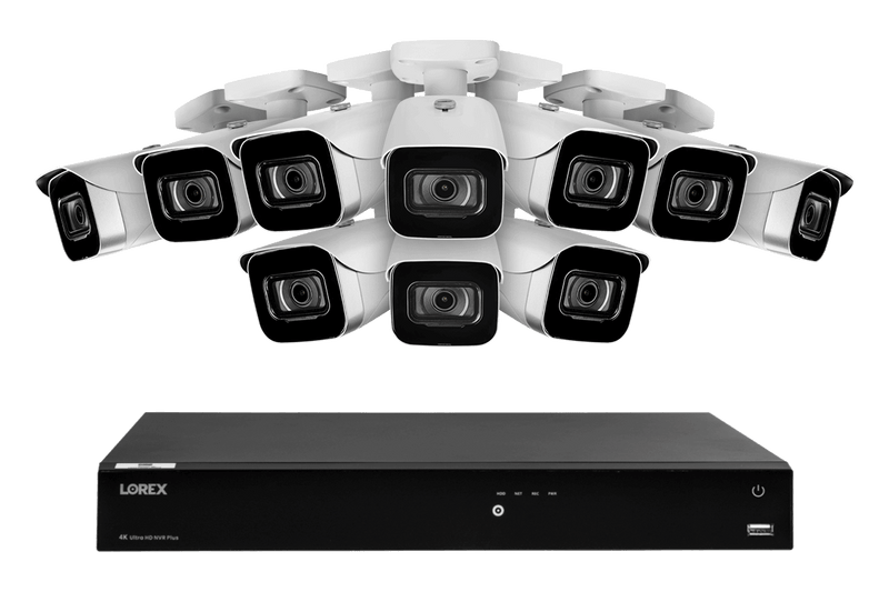 Lorex Fusion 4K 16-Channel 3TB NVR Wired System with IP Security Bullet Cameras