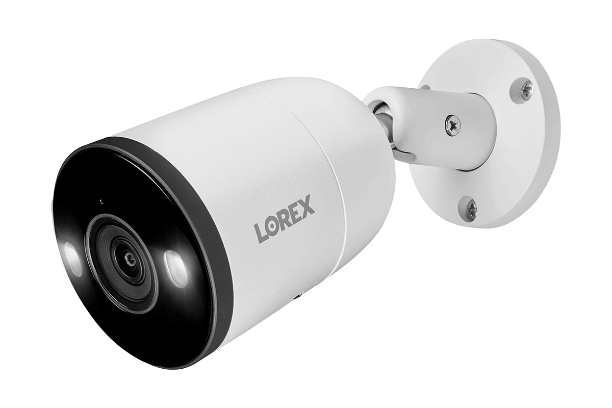 Lorex Fusion 4K 16-Channel 3TB NVR CCTV Wired System with IP Bullet Cameras Featuring Smart Deterrence and 2-Way Audio