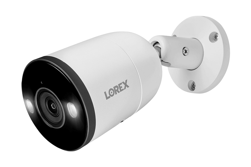 Lorex Fusion 4K 16-Channel 3TB NVR CCTV Wired System with IP Bullet Cameras Featuring Smart Deterrence and 2-Way Audio