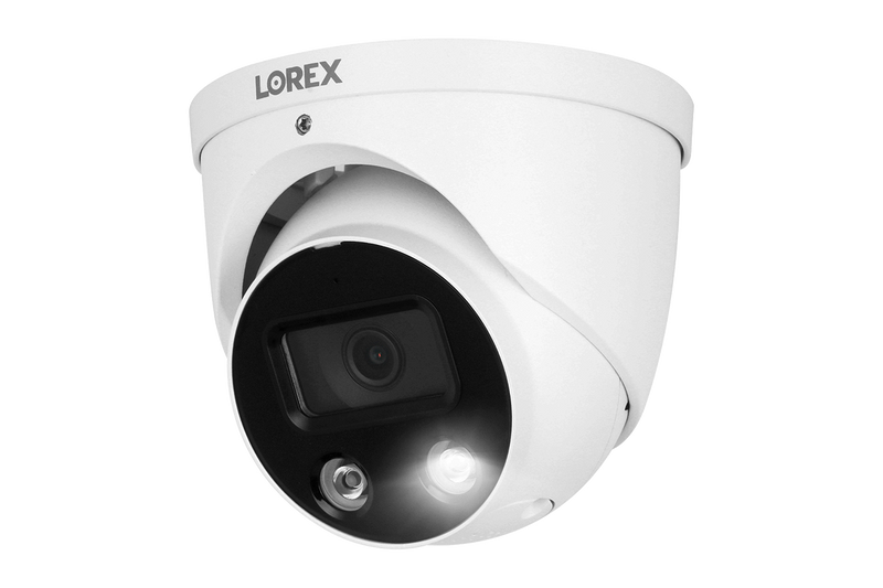 Lorex 4K 8-Channel 2TB NVR with Smart Deterrence IP Dome Cameras with 2K Pan-Tilt Indoor Camera and 2K Wired Doorbell