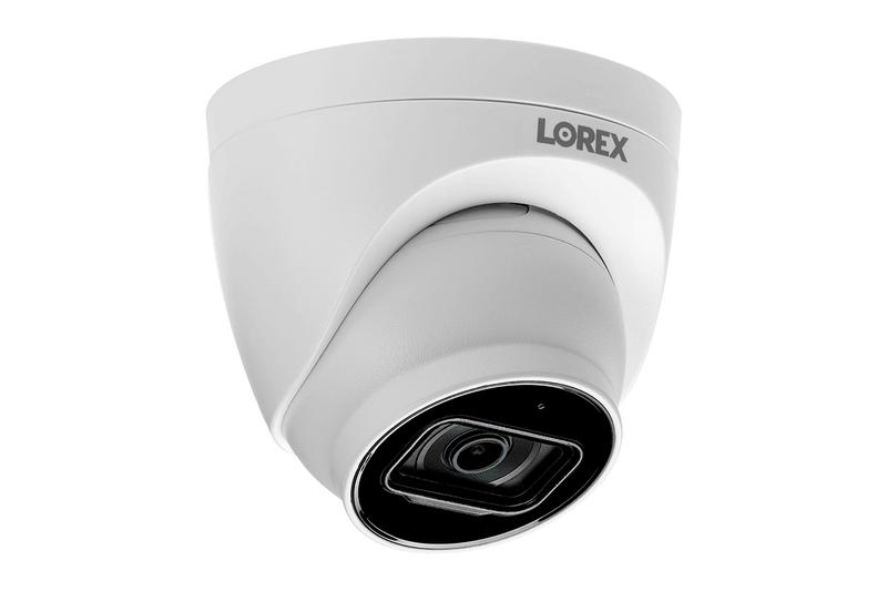 Lorex Fusion 4K 16-Channel 3TB NVR CCTV Wired System with IP Security Dome Cameras Featuring Listen-In Audio