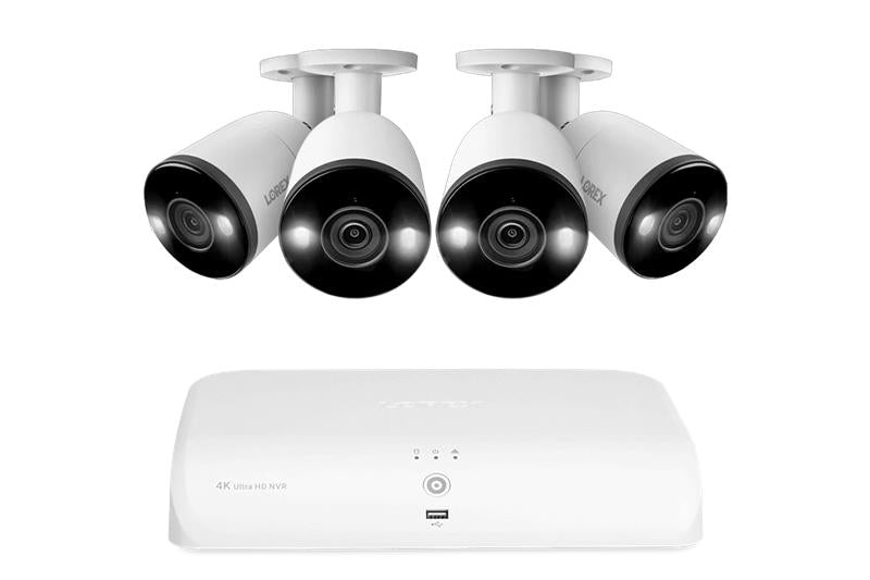 16 Channel NVR CCTV System 4K Ultra HD Smart Deterrence Bullet Cameras