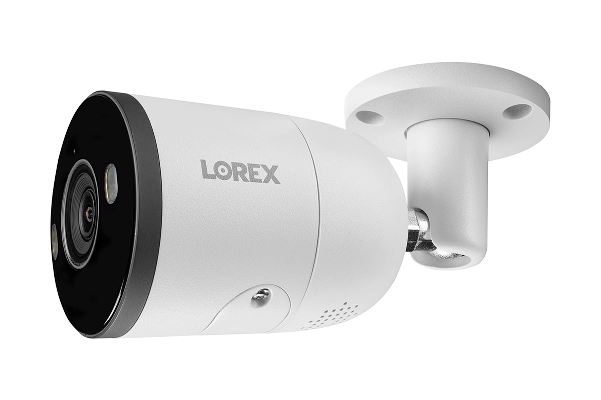 Lorex Fusion 4K 16-Channel 3TB NVR CCTV Wired System with IP Bullet Cameras Featuring Smart Deterrence and 2-Way Audio