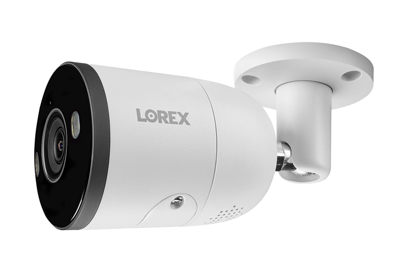 Lorex Fusion 4K 16-Channel 3TB NVR CCTV Wired System with IP Bullet Cameras Featuring Smart Deterrence and 2-Way Audio