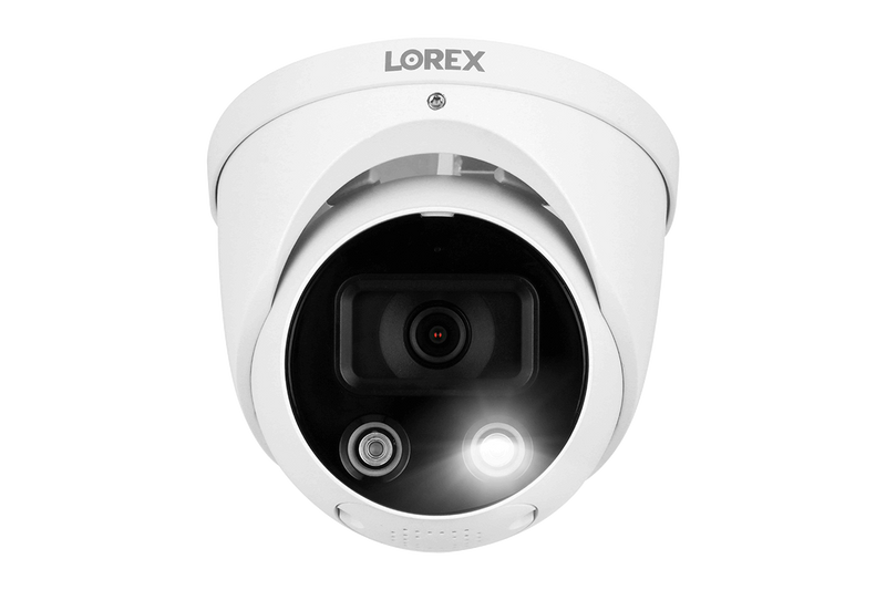 Lorex Fusion 4K 16-Channel 3TB NVR Wired System with IP Dome Cameras Featuring Smart Deterrence and 2-Way Audio
