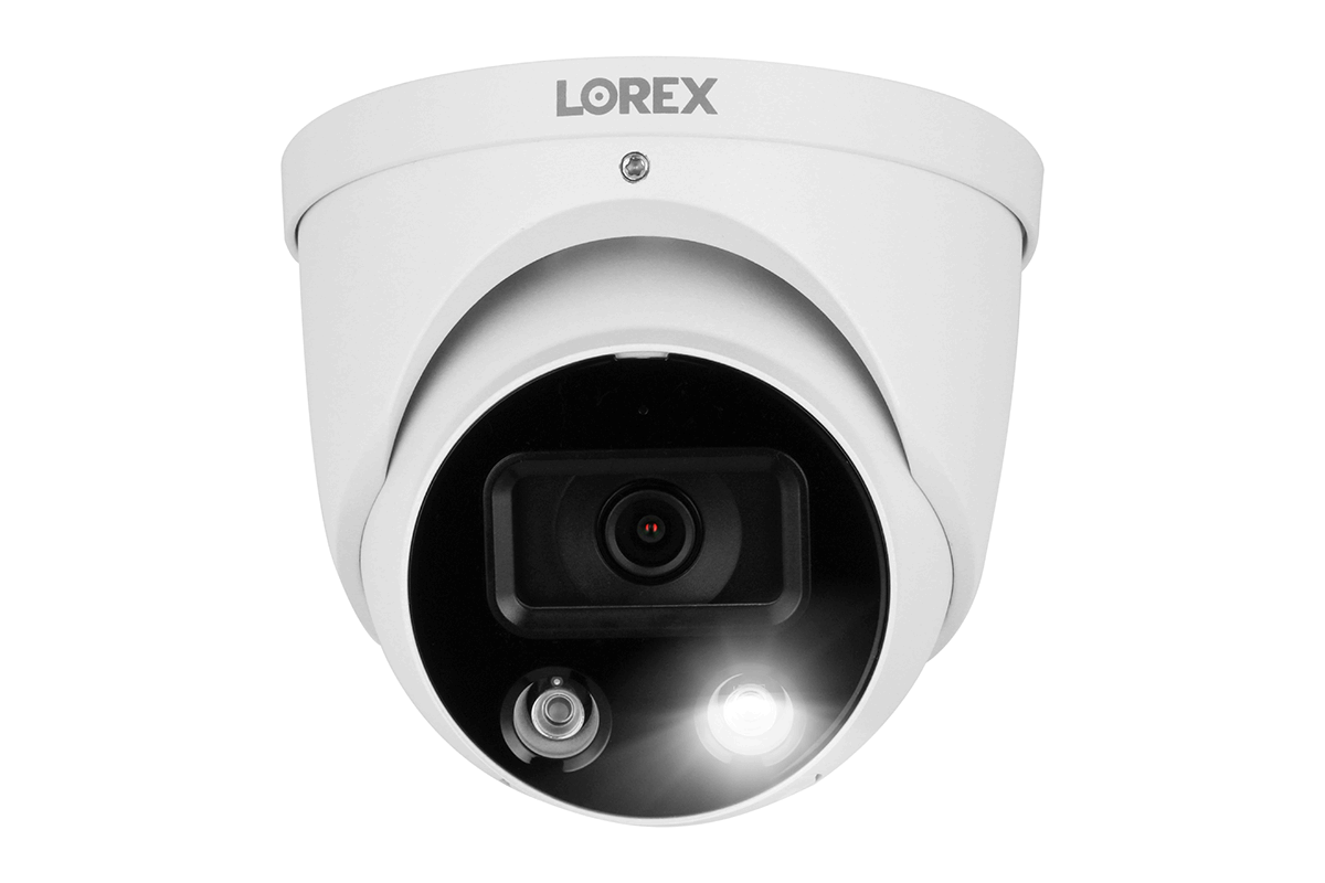 Lorex Fusion 4K 16-Channel 3TB NVR Wired System with IP Dome Cameras Featuring Smart Deterrence and 2-Way Audio