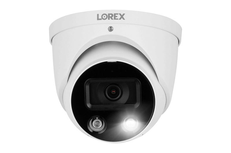 Lorex Fusion 4K 16-Channel 3TB NVR Wired System with IP Dome Cameras Featuring Smart Deterrence and 2-Way Audio