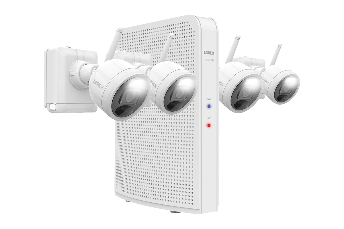 2K 8 Channel NVR System Four Outdoor Battery Security Cameras