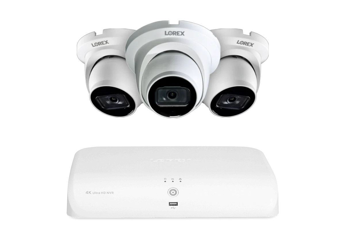 A14 Series - 4K IP (PoE) Wired Security Cameras with Fusion Series NVR