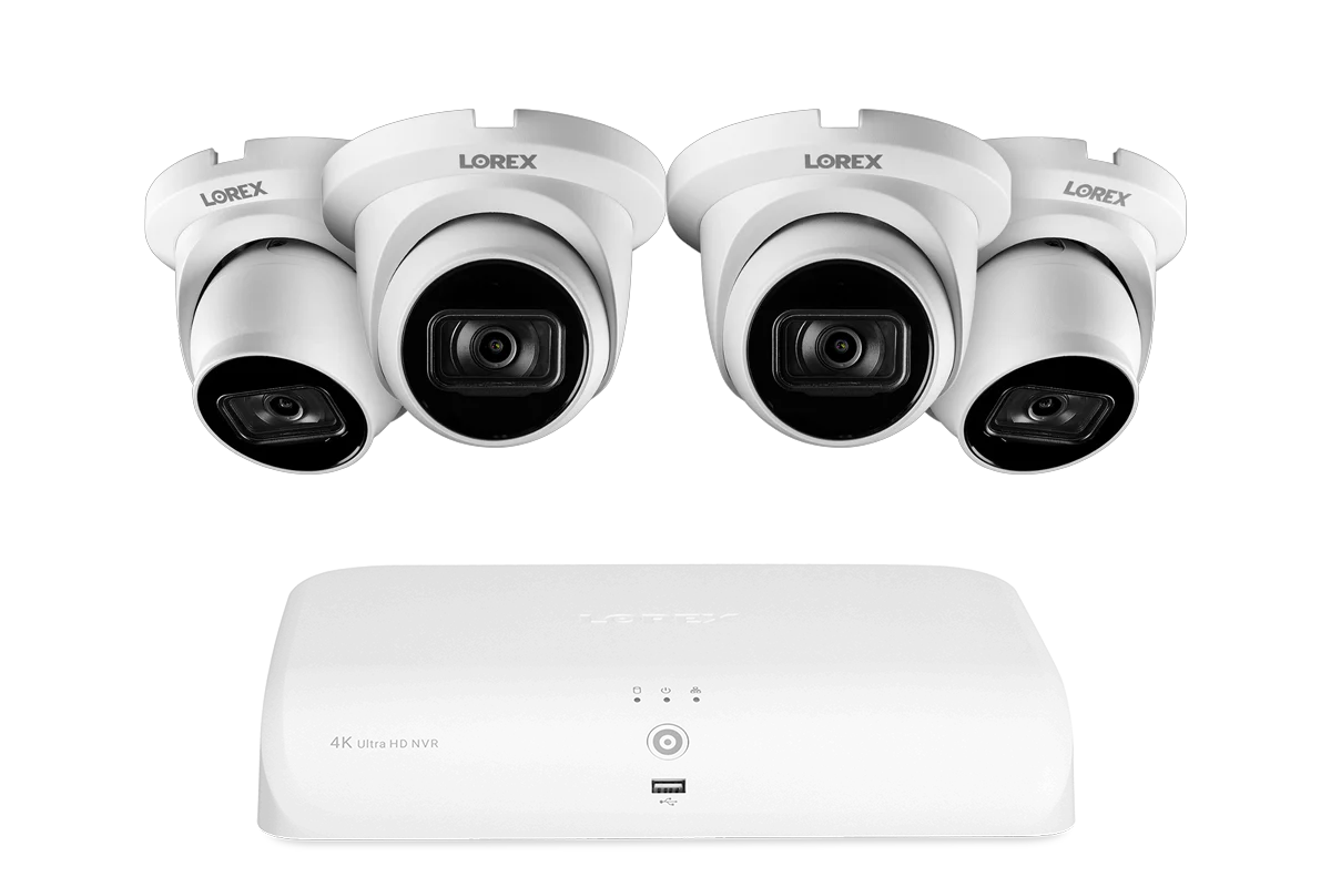 A14 Series - 4K IP (PoE) Wired Security Cameras with Fusion Series NVR