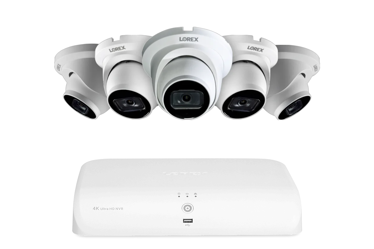 A14 Series - 4K IP (PoE) Wired Security Cameras with Fusion Series NVR