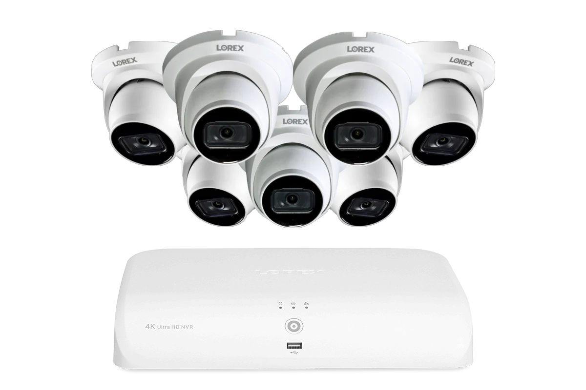 A14 Series - 4K IP (PoE) Wired Security Cameras with Fusion Series NVR