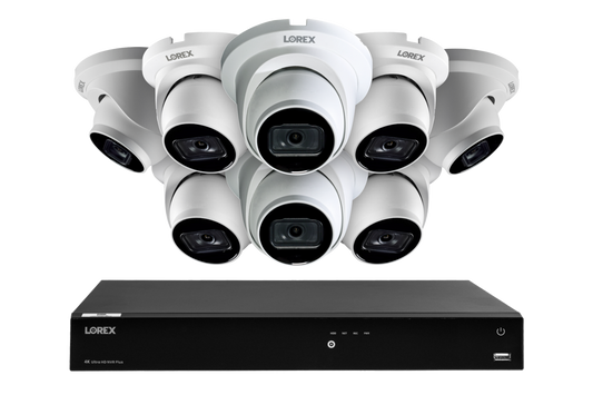 Lorex Fusion Series 4K 16 Camera Capable 3TB Wired NVR System with A14 IP Dome Cameras