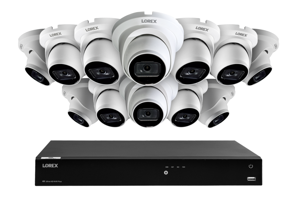 A14 Series - 4K IP (PoE) Wired Security Cameras with Fusion Series NVR