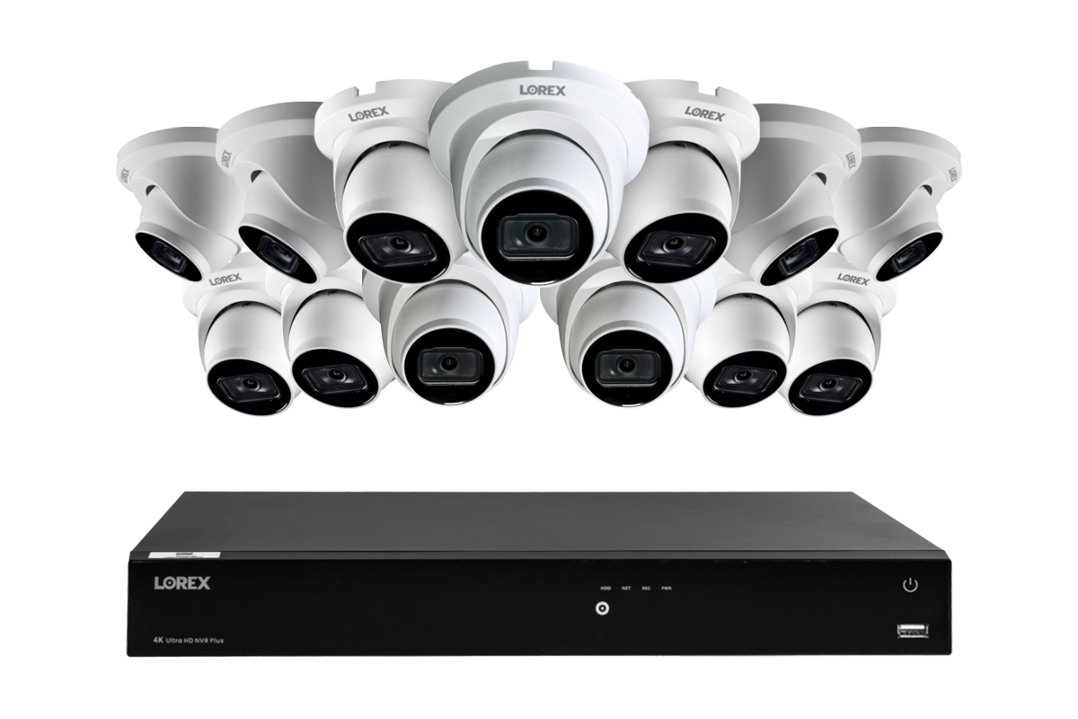 A14 Series - 4K IP (PoE) Wired Security Cameras with Fusion Series NVR