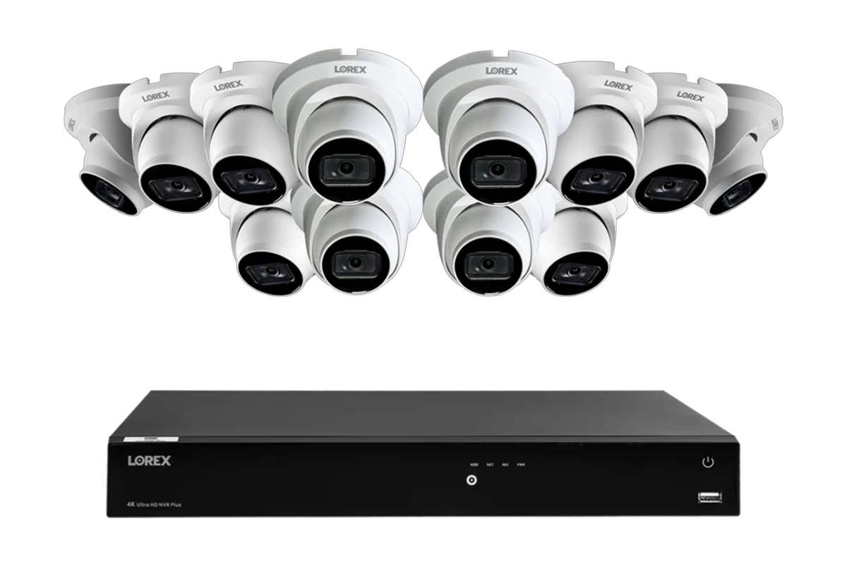 A14 Series - 4K IP (PoE) Wired Security Cameras with Fusion Series NVR