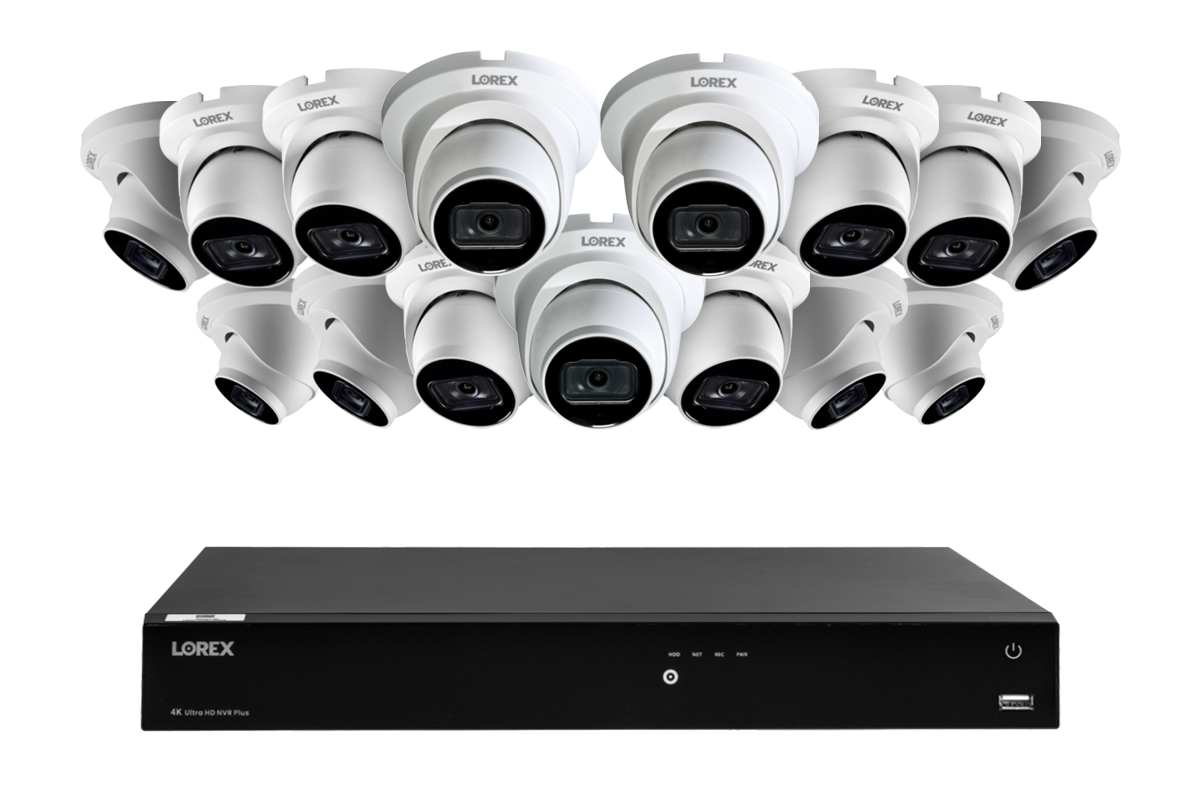 A14 Series - 4K IP (PoE) Wired Security Cameras with Fusion Series NVR
