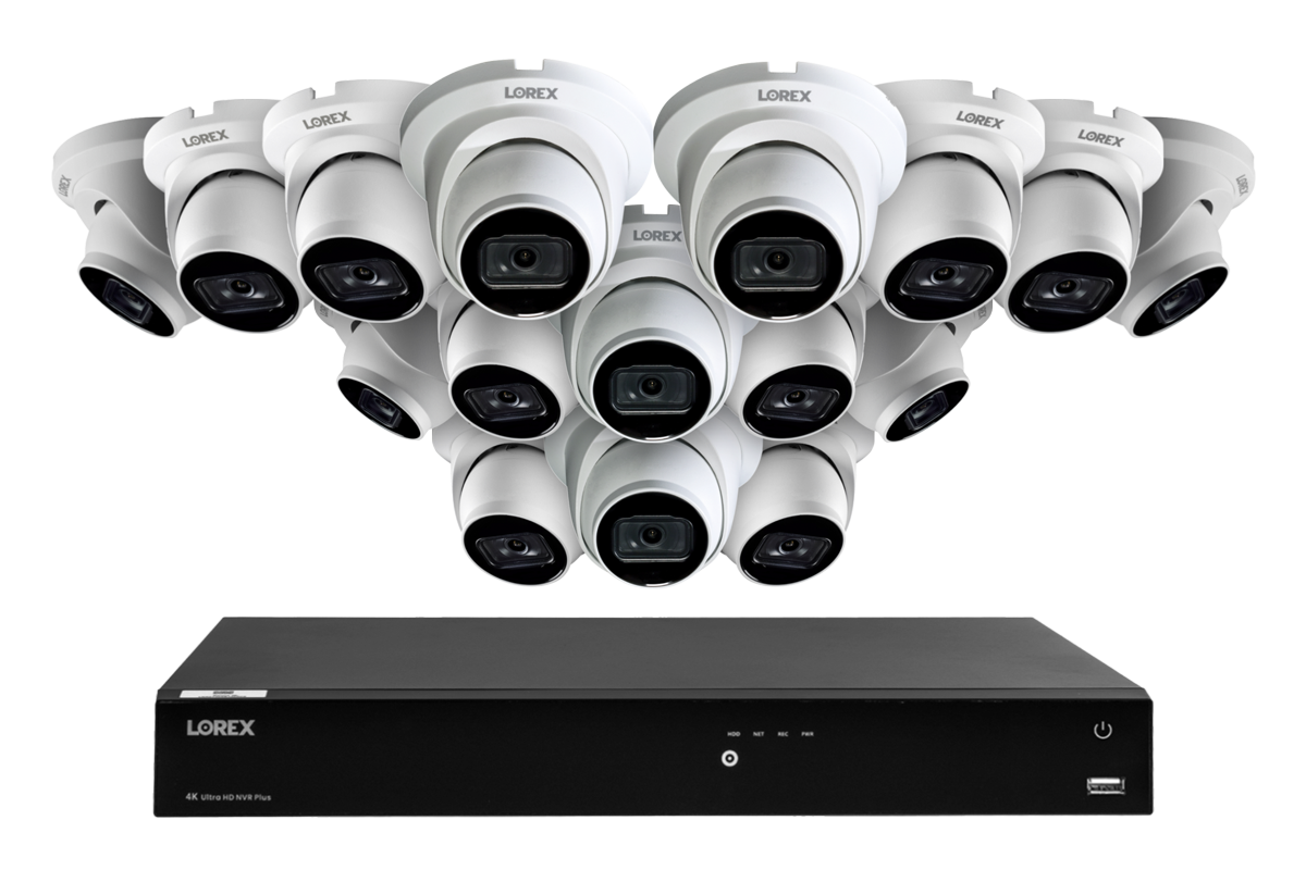 A14 Series - 4K IP (PoE) Wired Security Cameras with Fusion Series NVR