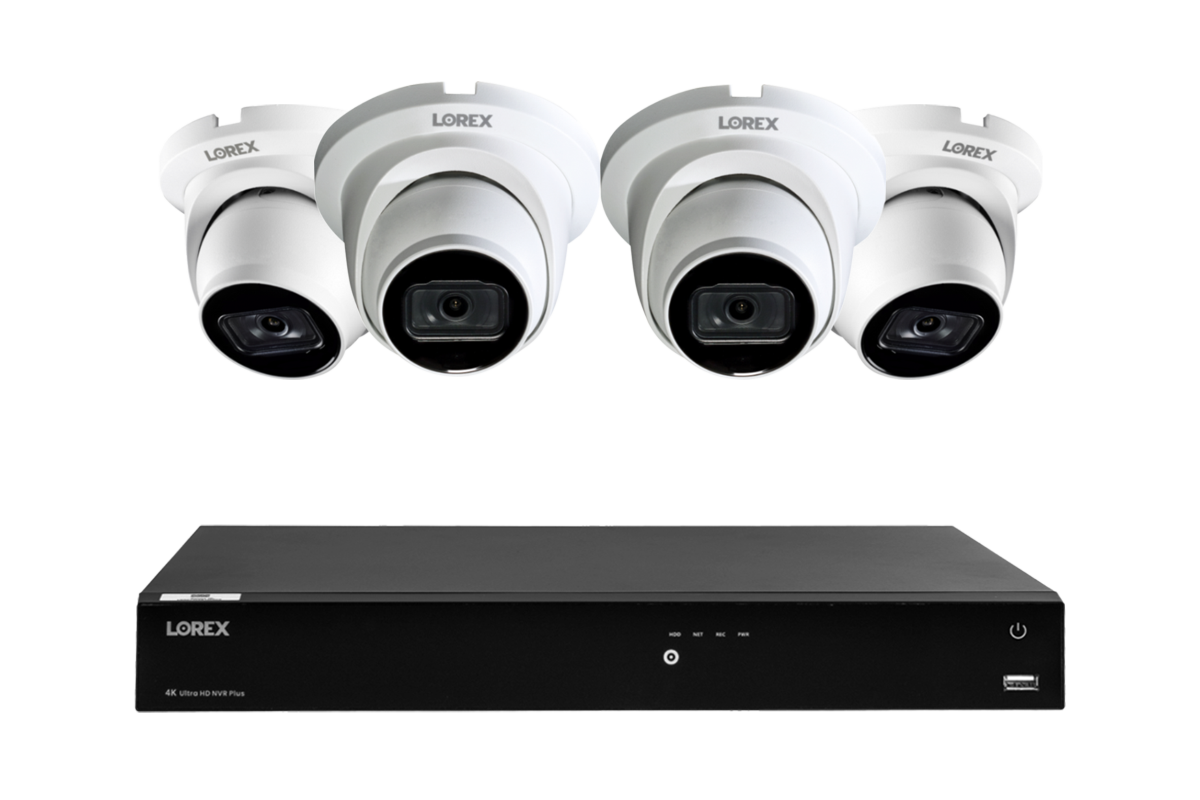 A14 Series - 4K IP (PoE) Wired Security Cameras with Fusion Series NVR