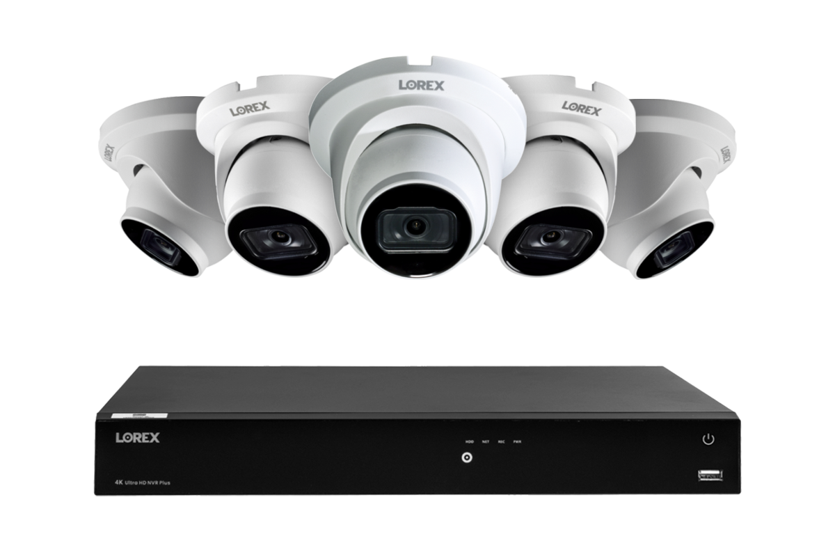 A14 Series - 4K IP (PoE) Wired Security Cameras with Fusion Series NVR