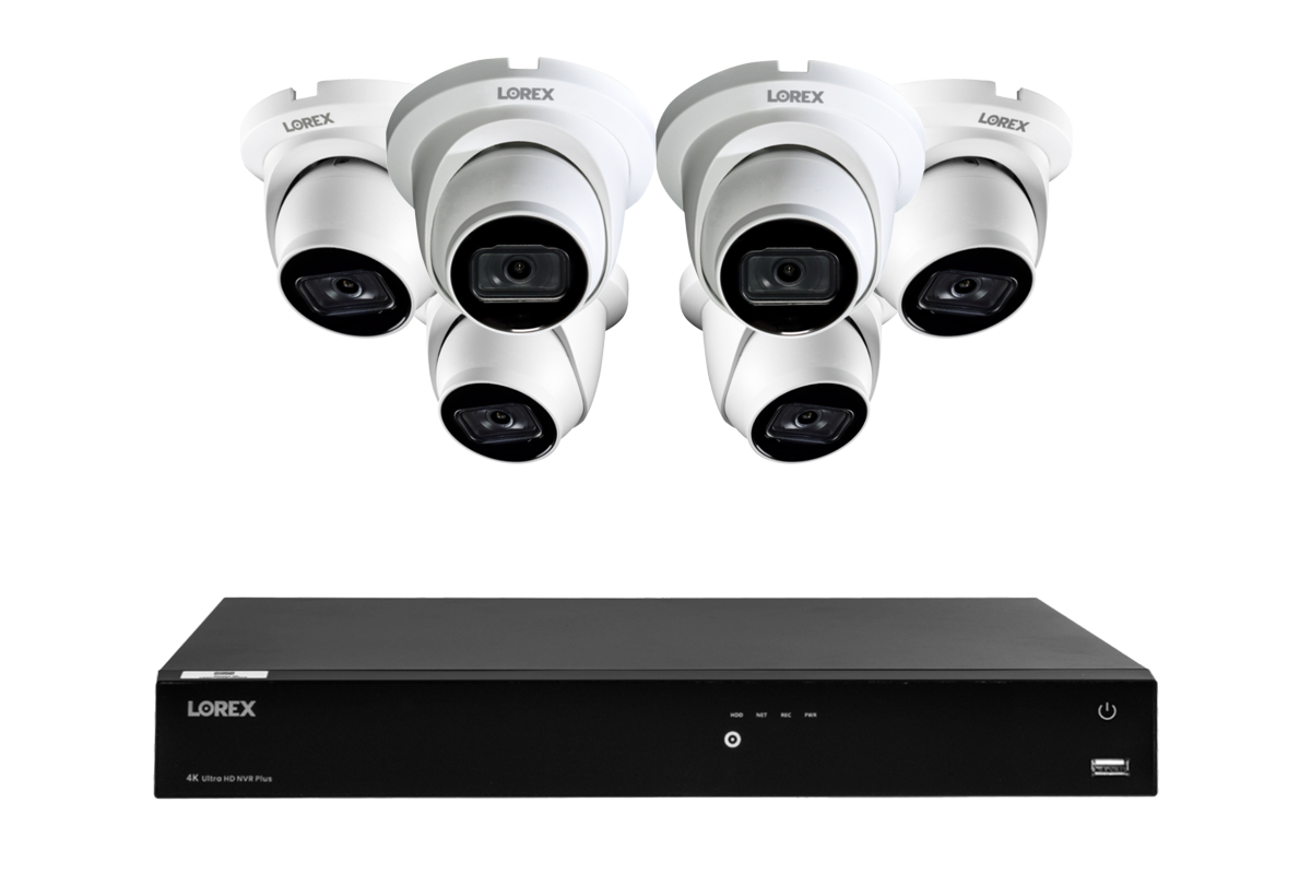 A14 Series - 4K IP (PoE) Wired Security Cameras with Fusion Series NVR