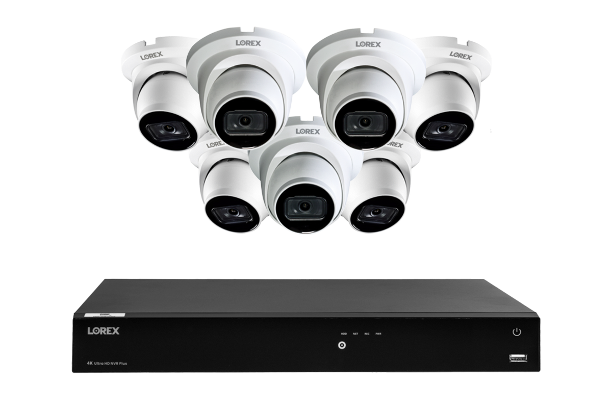 A14 Series - 4K IP (PoE) Wired Security Cameras with Fusion Series NVR