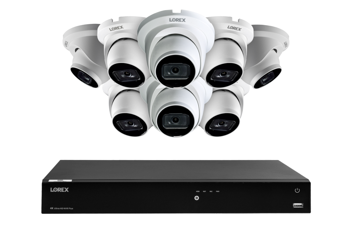 A14 Series - 4K IP (PoE) Wired Security Cameras with Fusion Series NVR