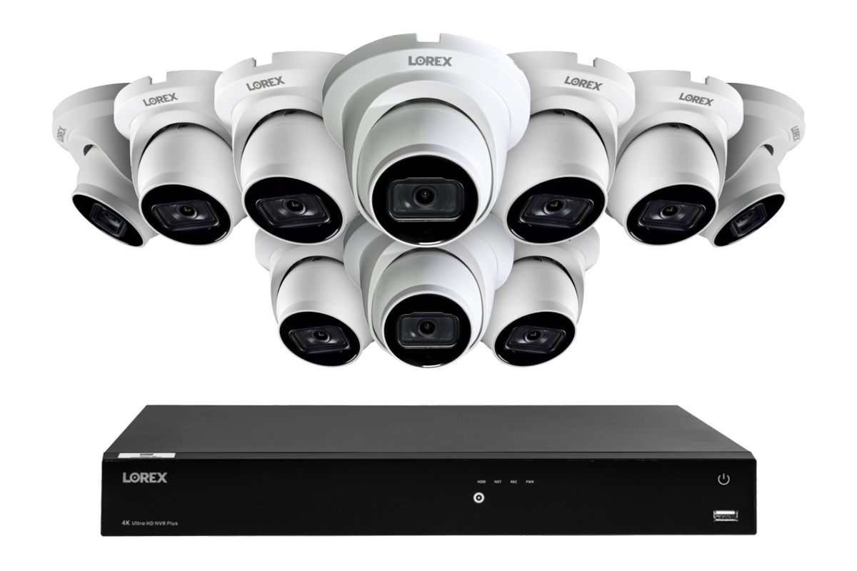 A14 Series - 4K IP (PoE) Wired Security Cameras with Fusion Series NVR