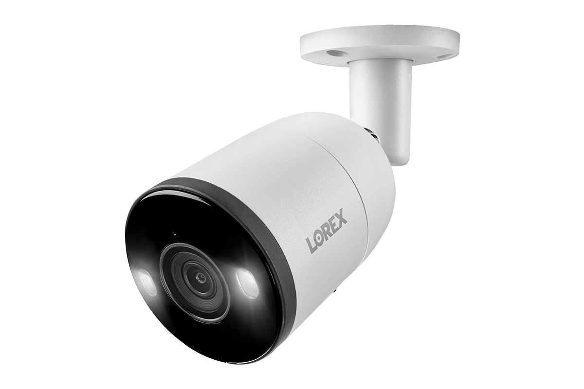 Lorex Fusion 4K 16-Channel 3TB NVR CCTV Wired System with IP Bullet Cameras Featuring Smart Deterrence and 2-Way Audio