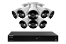 Lorex Fusion 4K 16-Channel 3TB NVR CCTV Wired System with IP Bullet Cameras Featuring Smart Deterrence and 2-Way Audio - image 1 of 8
