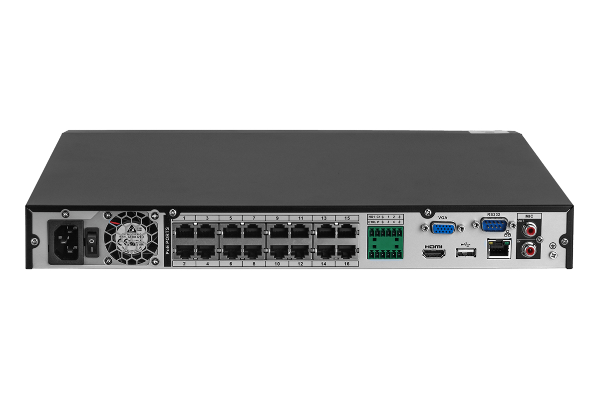 Lorex 4K 16-Channel 3TB Network Video Recorder with Smart Motion Detection, Voice Control and Fusion Capabilities - N863A63BG