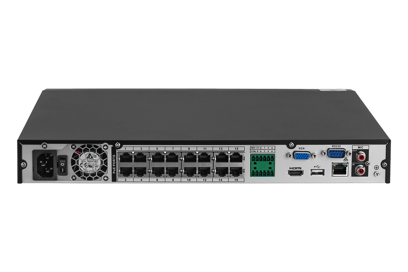 Lorex 4K 16-Channel 3TB Network Video Recorder with Smart Motion Detection, Voice Control and Fusion Capabilities - N863A63BG