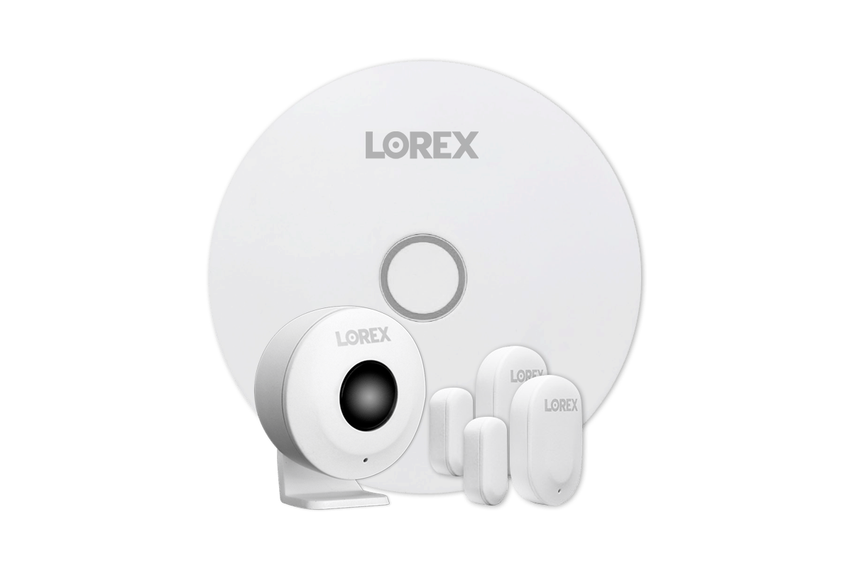 Lorex 4K 16-Channel 4TB Wired System with 9 Cameras + Smart Sensor Kit - N8634-8AF9SK-P
