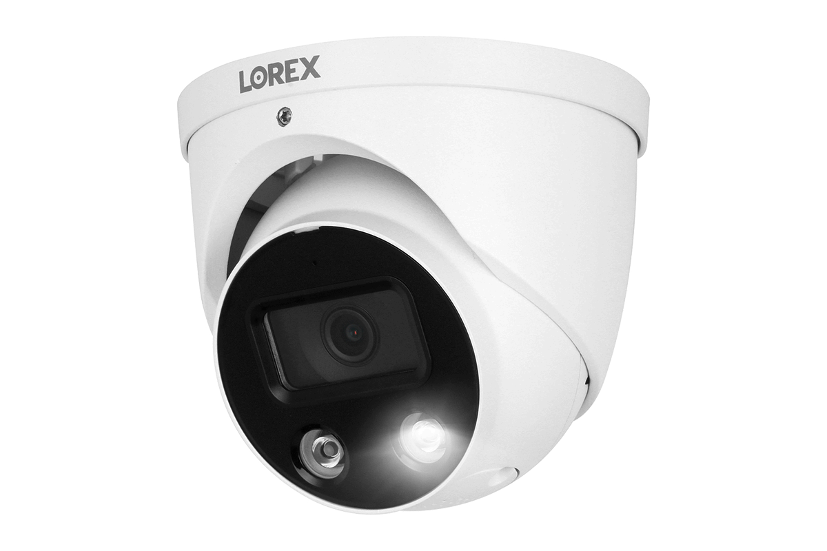 Lorex Fusion 4K 8-Channel 2TB Wired NVR System with Four 4K IP Dome Cameras + Two 2K Wi-Fi Indoor Cameras - N4K2SD-84WDK-2J