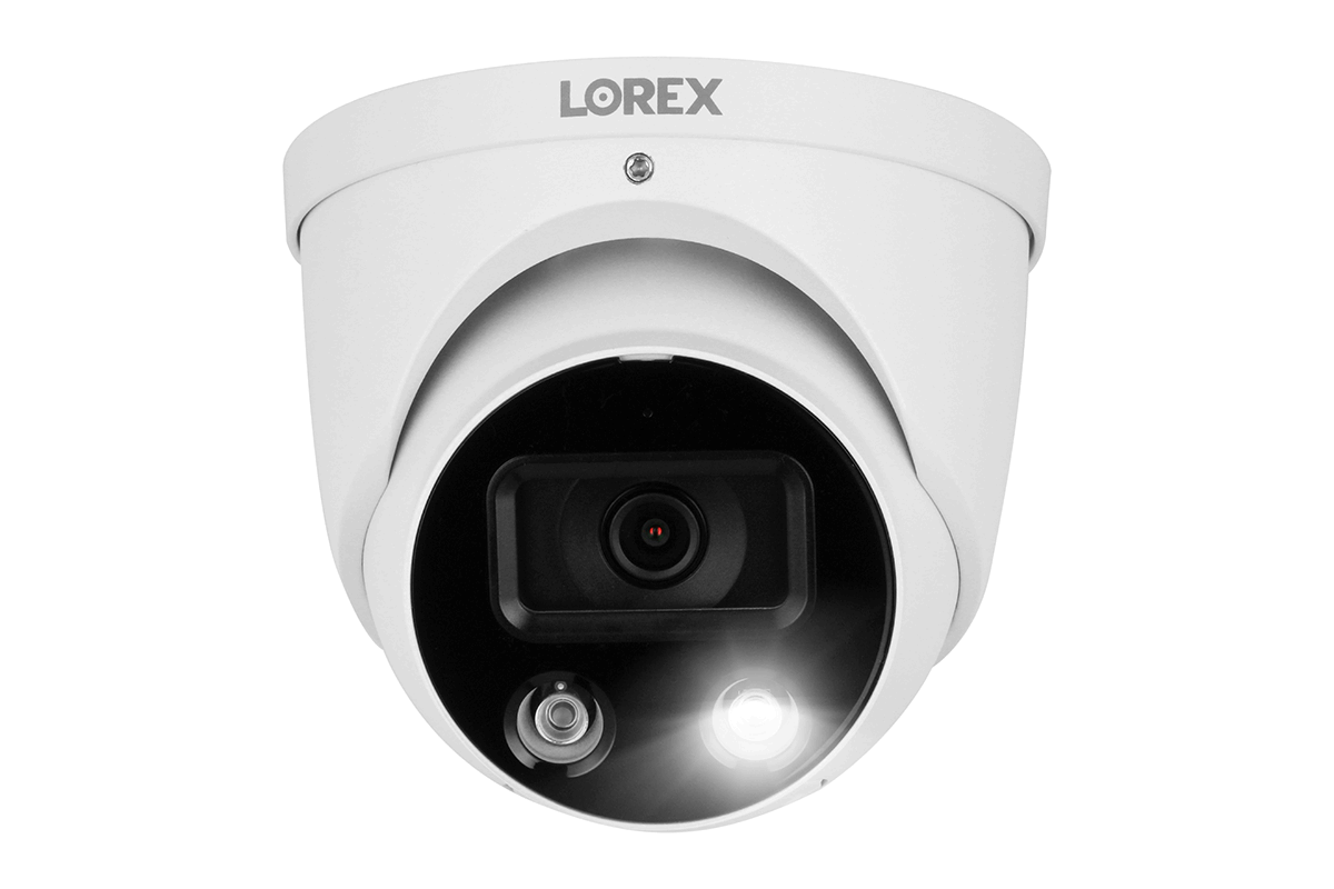Lorex Fusion 4K 8-Channel 2TB Wired NVR System with Four 4K IP Dome Cameras + Two 2K Wi-Fi Indoor Cameras - N4K2SD-84WDK-2J