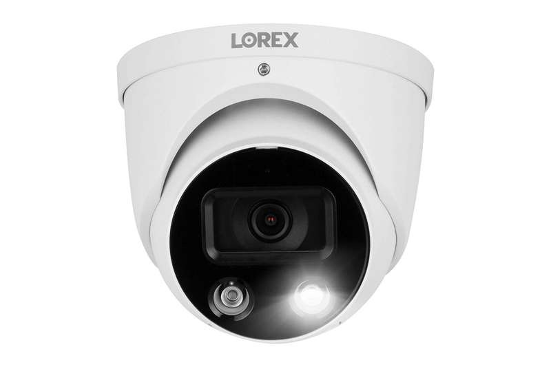 Lorex Fusion 4K 8-Channel 2TB Wired NVR System with Four 4K IP Dome Cameras + Two 2K Wi-Fi Indoor Cameras - N4K2SD-84WDK-2J